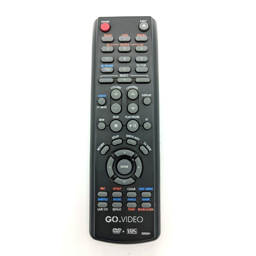 GO VIDEO 00008H DVD/VCR Combo Remote Control DV102130RM RTDV102130RM DV2130